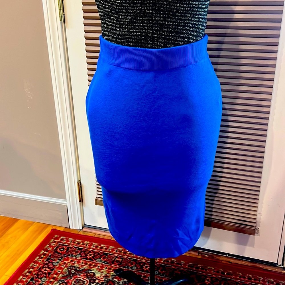 Banana Republic Electric Blue Midi Pencil Skirt